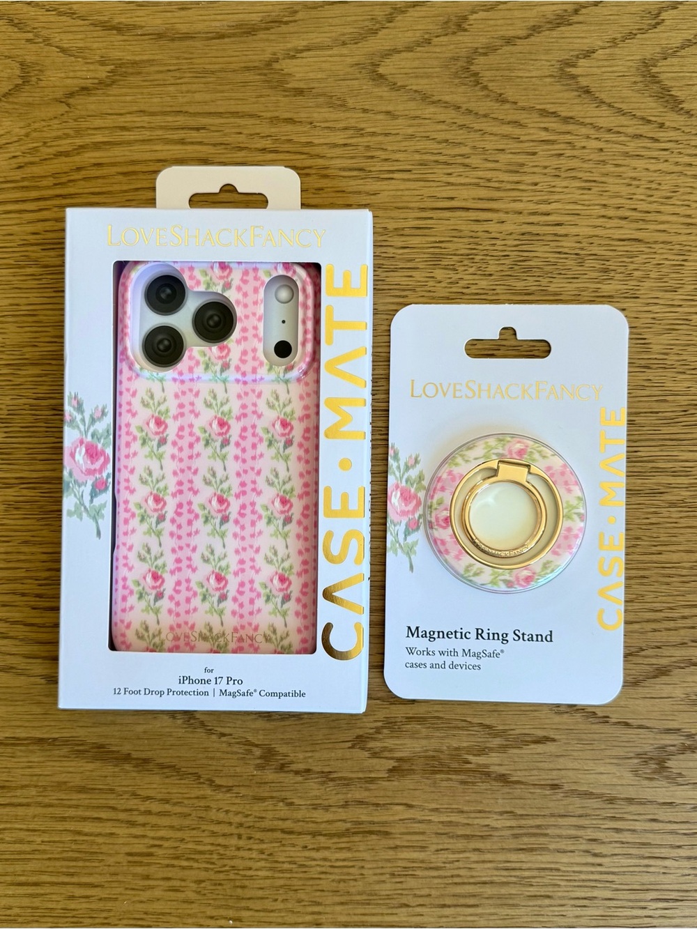 🎀LoveShackFancy x Target Strawberry Macaroon iPhone 17 Pro case + ring stand 🎀